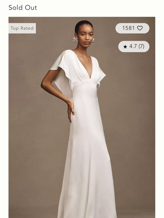 Jenny Yoo Dresses & Skirts - Jenny Yoo Beale Ivory V-Neck Flutter Sleeve Wedding Dress